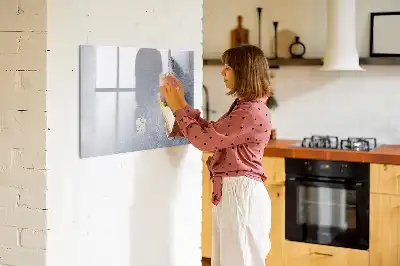 Magnetic marker board piece of cake design