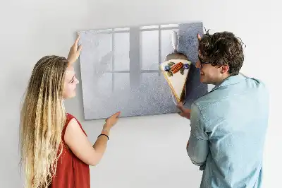 Magnetic marker board piece of cake design