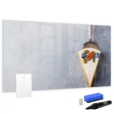 Magnetic marker board piece of cake design