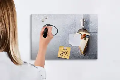 Magnetic marker board piece of cake design