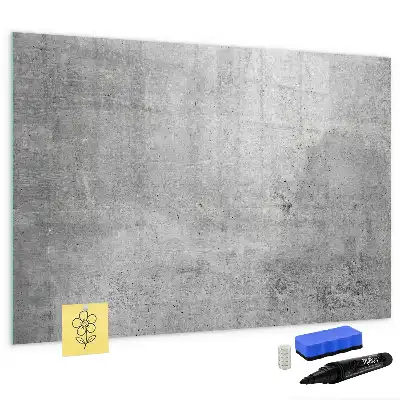 Magnetic marker board raw wall finish