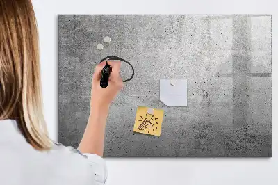Magnetic marker board raw wall finish