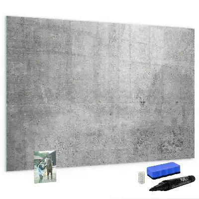 Magnetic marker board raw wall finish