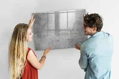 Magnetic marker board raw wall finish