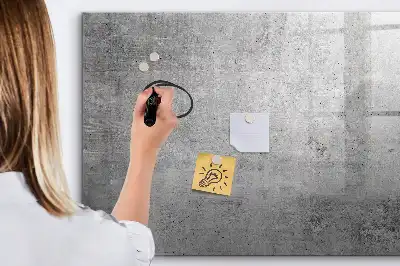Magnetic marker board raw wall finish