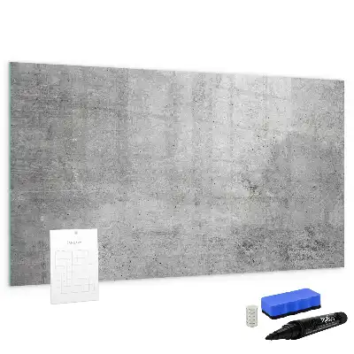 Magnetic marker board raw wall finish