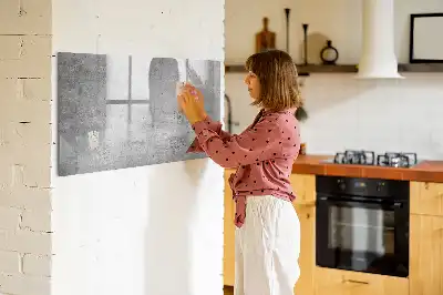 Magnetic marker board raw wall finish