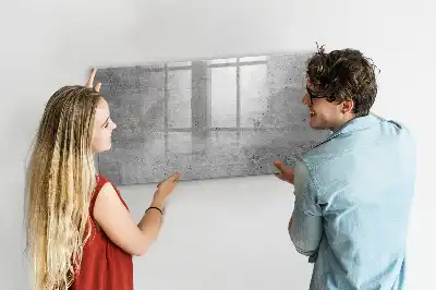 Magnetic marker board raw wall finish