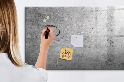 Magnetic marker board raw wall finish