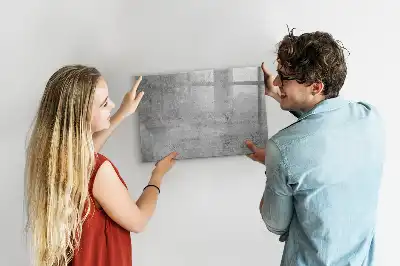 Magnetic marker board raw wall finish