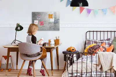 Magnetic marker board raw wall finish