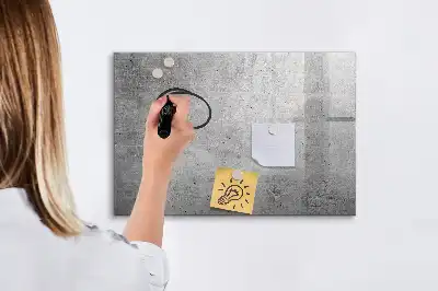 Magnetic marker board raw wall finish