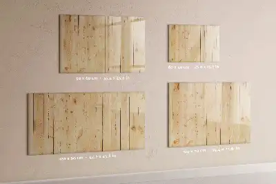 Magnetic glass dry erase board with wooden frame