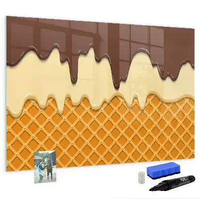 Magnetic marker board ice cream design