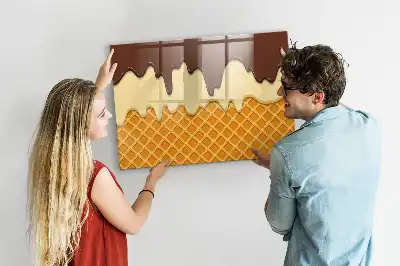 Magnetic marker board ice cream design