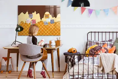 Magnetic marker board ice cream design