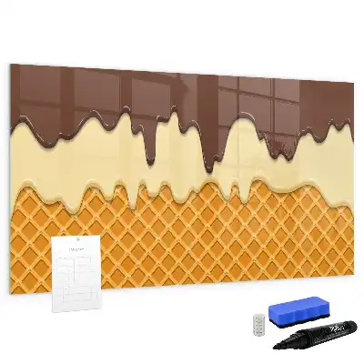 Magnetic marker board ice cream design