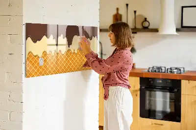 Magnetic marker board ice cream design