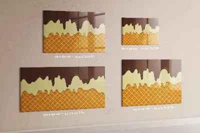Magnetic marker board ice cream design