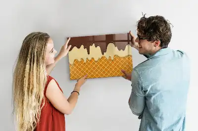 Magnetic marker board ice cream design