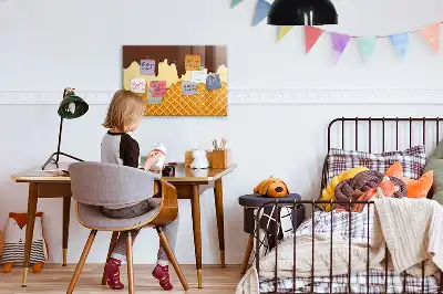 Magnetic marker board ice cream design