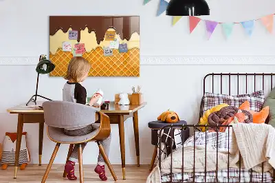 Magnetic marker board ice cream design