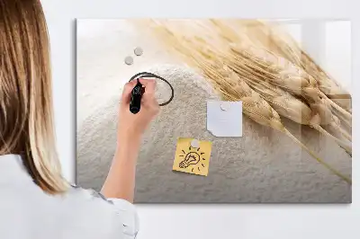 Magnetic marker board flour