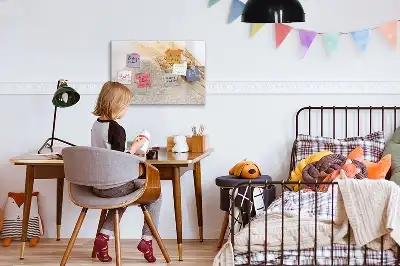 Magnetic marker board flour