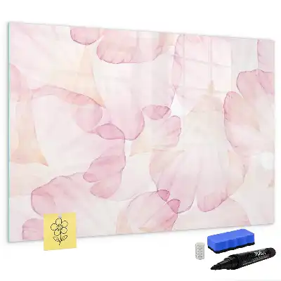 Magnetic marker board Watercolor petals