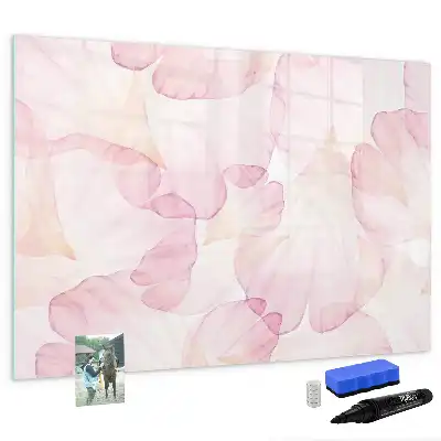 Magnetic marker board Watercolor petals