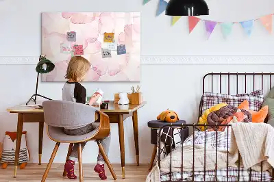 Magnetic marker board Watercolor petals