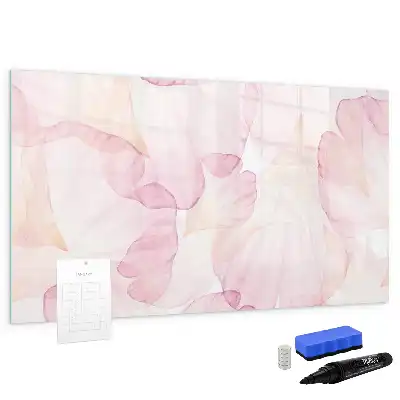 Magnetic marker board Watercolor petals