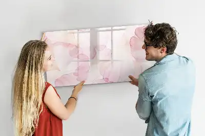 Magnetic marker board Watercolor petals