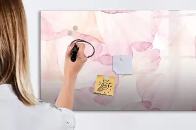 Magnetic marker board Watercolor petals