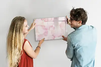 Magnetic marker board Watercolor petals