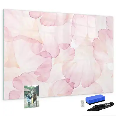 Magnetic marker board Watercolor petals