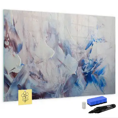Magnetic marker board Brush strokes