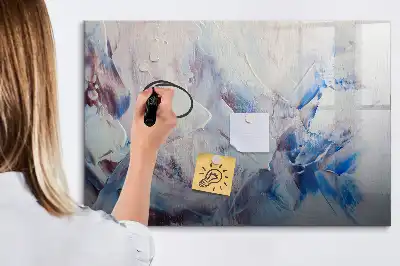 Magnetic marker board Brush strokes