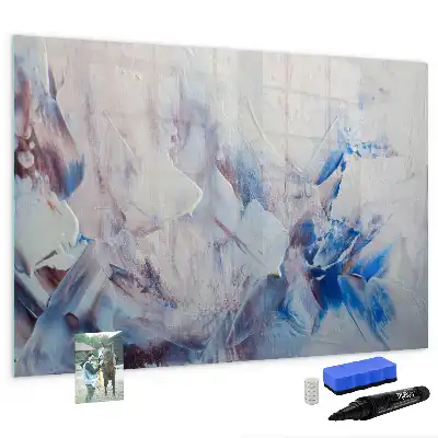 Magnetic marker board Brush strokes