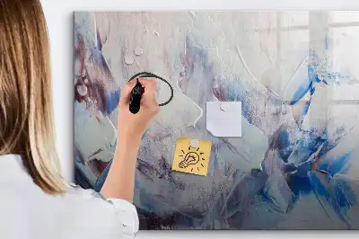 Magnetic marker board Brush strokes