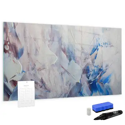 Magnetic marker board Brush strokes