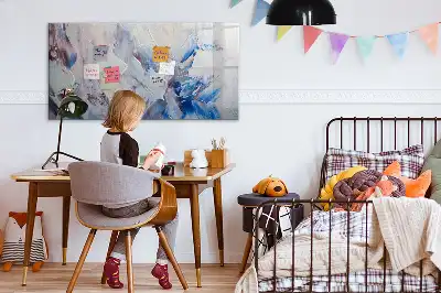 Magnetic marker board Brush strokes