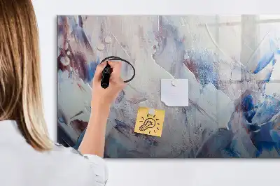 Magnetic marker board Brush strokes