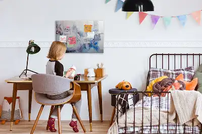 Magnetic marker board Brush strokes