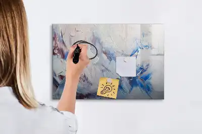 Magnetic marker board Brush strokes