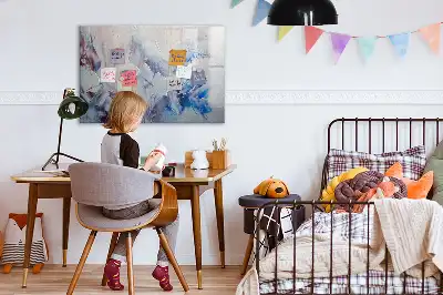 Magnetic marker board brush strokes design