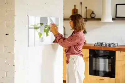 Magnetic marker board watercolor world map style