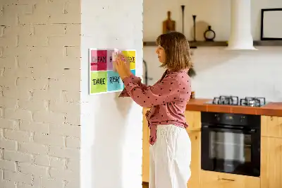 Magnetic glass dry erase board motivational design