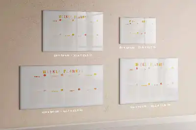 Magnetic marker board week planner
