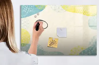 Magnetic marker board with a patterned frame